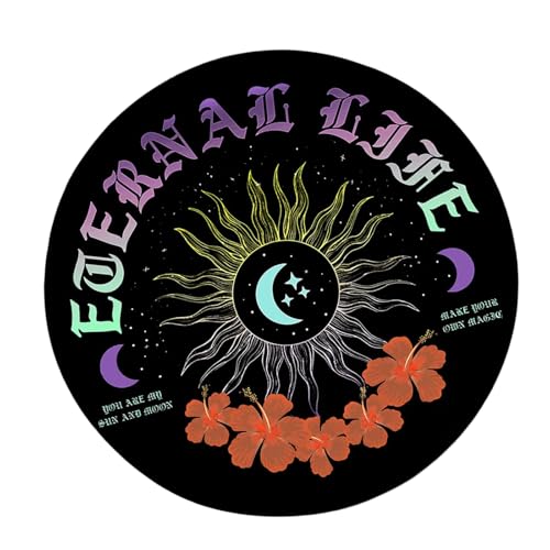 Wegiwuca Wechselkenntnis Mattenpad Mond Sonnenstern Astrologie Pendel Chart Mat Ausbalancieren Meditationen Dekoration Tarots Pad von Wegiwuca