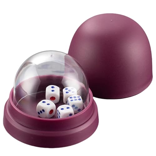 Wegiwuca Zuverlässigkeit Dices Rolling Cups Dices Cup Mit 5 Dices Verhindern Betrug Dices Basisspiel Für Die Verwendung von Wegiwuca