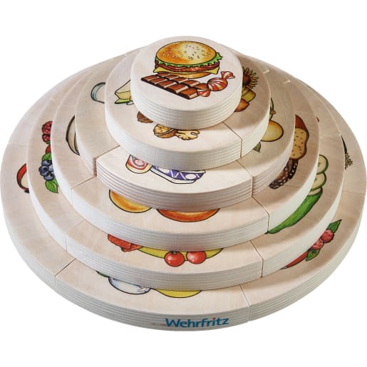 WEHRFRITZ-Schichtpuzzle Ernährungspyramide, 22 Teile WEHRFRITZ-Schichtpuzzle Ernährungspyramide, 22 Teile von Wehrfritz