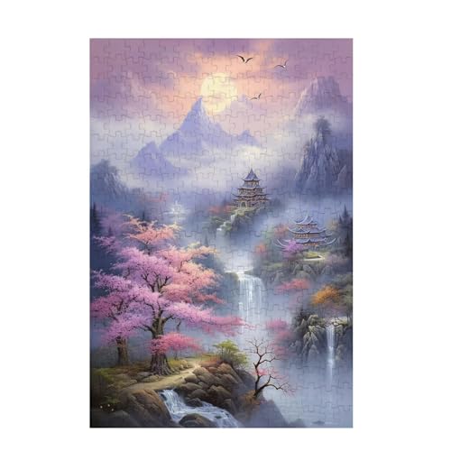 Baum Puzzle Bird Puzzle Große 300 Teile Erwachsene, Clevere Rätsel, Geschicklichkeitsspiel für die Ganze Familie, Holz Farbenfrohes Jigsaws mit Geschenkbox Verpackung, Zimmer Deko 38x26cm D-1674 von Wehsaeho