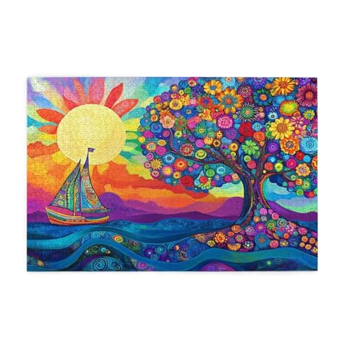 Baum Puzzle Blume Puzzle 300 Teile Erwachsene, Clevere Rätsel, Geschicklichkeitsspiel für die Ganze Familie, Holz Farbenfrohes Jigsaws mit Geschenkbox Verpackung, Geschenke für Frauen 38x26cm E-318 Baum Puzzle Blume Puzzle 300 Teile Erwachsene, Clevere Rätsel, Geschicklichkeitsspiel für die Ganze Familie, Holz Farbenfrohes Jigsaws mit Geschenkbox Verpackung, Geschenke für Frauen 38x26cm E-318 von Wehsaeho