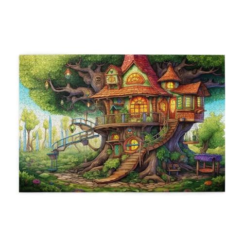 Baum Puzzle Karikatur Puzzle Große 1500 Teile Erwachsene, Clevere Rätsel, Geschicklichkeitsspiel für die Ganze Familie, Holz Farbenfrohes Jigsaws mit Geschenkbox, Geschenke für Frauen 87x57cm E-449 Baum Puzzle Karikatur Puzzle Große 1500 Teile Erwachsene, Clevere Rätsel, Geschicklichkeitsspiel für die Ganze Familie, Holz Farbenfrohes Jigsaws mit Geschenkbox, Geschenke für Frauen 87x57cm E-449 von Wehsaeho