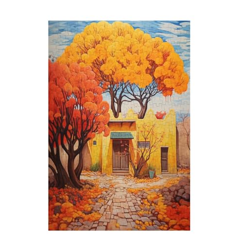 Baum Puzzle Karikatur Puzzle Große 3000 Teile Erwachsene, Clevere Rätsel, Geschicklichkeitsspiel für die Ganze Familie, Holz Farbenfrohes Jigsaws mit Geschenkbox, Geschenke für Frauen 81x122cm D-1369 von Wehsaeho