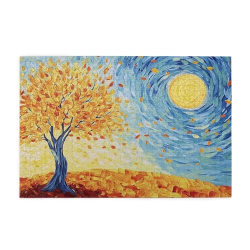 Baum Puzzle Mond Puzzle 300 Teile Erwachsene, Clevere Rätsel, Geschicklichkeitsspiel für die Ganze Familie, Holz Farbenfrohes Jigsaws mit Geschenkbox Verpackung, Geschenke für Frauen 38x26cm E-1240 Baum Puzzle Mond Puzzle 300 Teile Erwachsene, Clevere Rätsel, Geschicklichkeitsspiel für die Ganze Familie, Holz Farbenfrohes Jigsaws mit Geschenkbox Verpackung, Geschenke für Frauen 38x26cm E-1240 von Wehsaeho