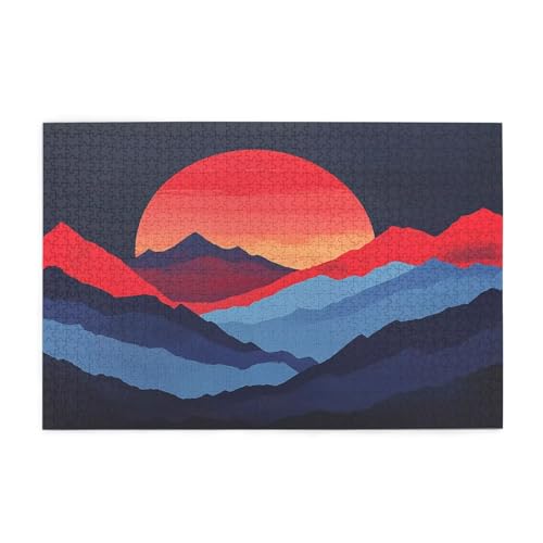 Berg Puzzle Abstrakt Puzzle 300 Teile Erwachsene, Clevere Rätsel, Geschicklichkeitsspiel für die Ganze Familie, Holz Farbenfrohes Jigsaws, Geschenkbox Verpackung, Geschenke für Frauen 38x26cm E-1107 Berg Puzzle Abstrakt Puzzle 300 Teile Erwachsene, Clevere Rätsel, Geschicklichkeitsspiel für die Ganze Familie, Holz Farbenfrohes Jigsaws, Geschenkbox Verpackung, Geschenke für Frauen 38x26cm E-1107 von Wehsaeho