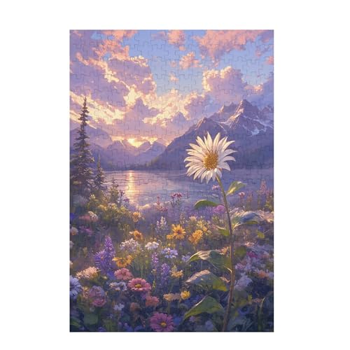 Berg Puzzle Blume Puzzle Große 200 Teile Erwachsene, Clevere Rätsel, Geschicklichkeitsspiel für die Ganze Familie, Holz Farbenfrohes Jigsaws mit Geschenkbox Verpackung, Zimmer Deko 35x25cm D-885 Berg Puzzle Blume Puzzle Große 200 Teile Erwachsene, Clevere Rätsel, Geschicklichkeitsspiel für die Ganze Familie, Holz Farbenfrohes Jigsaws mit Geschenkbox Verpackung, Zimmer Deko 35x25cm D-885 von Wehsaeho