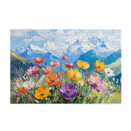 Berg Puzzle Farbe Puzzle Große 1500 Teile Erwachsene, Clevere Rätsel, Geschicklichkeitsspiel für die Ganze Familie, Holz Farbenfrohes Jigsaws mit Geschenkbox, Geschenke für Frauen 87x57cm E-1799 Berg Puzzle Farbe Puzzle Große 1500 Teile Erwachsene, Clevere Rätsel, Geschicklichkeitsspiel für die Ganze Familie, Holz Farbenfrohes Jigsaws mit Geschenkbox, Geschenke für Frauen 87x57cm E-1799 von Wehsaeho