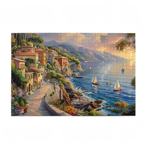 Berg Puzzle Meer Puzzle Große 200 Teile Erwachsene, Clevere Rätsel, Geschicklichkeitsspiel für die Ganze Familie, Holz Farbenfrohes Jigsaws mit Geschenkbox Verpackung, Zimmer Deko 35x25cm D-108 Berg Puzzle Meer Puzzle Große 200 Teile Erwachsene, Clevere Rätsel, Geschicklichkeitsspiel für die Ganze Familie, Holz Farbenfrohes Jigsaws mit Geschenkbox Verpackung, Zimmer Deko 35x25cm D-108 von Wehsaeho
