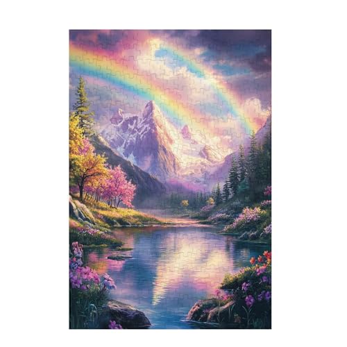 Berg Puzzle Meer Puzzle Große 3000 Teile Erwachsene, Clevere Rätsel, Geschicklichkeitsspiel für die Ganze Familie, Holz Farbenfrohes Jigsaws mit Geschenkbox Verpackung, Zimmer Deko 81x122cm D-876 von Wehsaeho