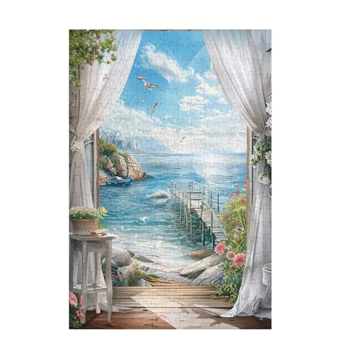 Bird Puzzle Landschaft Puzzle Große 1000 Teile Erwachsene, Clevere Rätsel, Geschicklichkeitsspiel für die Ganze Familie, Holz Farbenfrohes Jigsaws mit Geschenkbox, Geschenke für Frauen 75x50cm D-889 von Wehsaeho