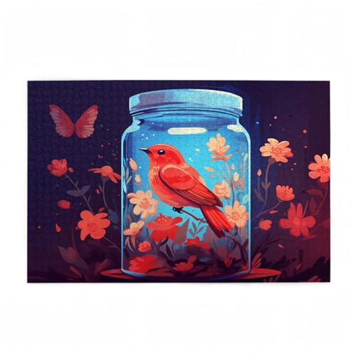 Bird Puzzle Schmetterling Puzzle Große 5000 Teile Erwachsene, Clevere Rätsel, Geschicklichkeitsspiel für die Ganze Familie, Holz Farbenfrohes Jigsaws mit Geschenkbox, Deko Wohnzimmer 105x156cm D-630 von Wehsaeho