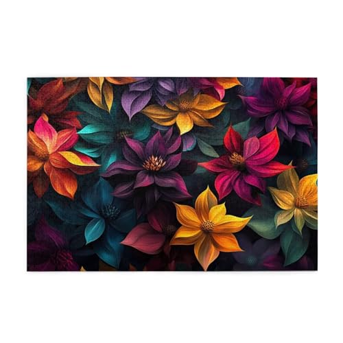 Blume Puzzle Abstrakt Puzzle 300 Teile Erwachsene, Clevere Rätsel, Geschicklichkeitsspiel für die Ganze Familie, Holz Farbenfrohes Jigsaws, Geschenkbox Verpackung, Geschenke für Frauen 38x26cm E-522 Blume Puzzle Abstrakt Puzzle 300 Teile Erwachsene, Clevere Rätsel, Geschicklichkeitsspiel für die Ganze Familie, Holz Farbenfrohes Jigsaws, Geschenkbox Verpackung, Geschenke für Frauen 38x26cm E-522 von Wehsaeho