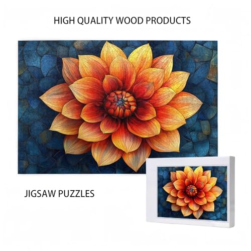 Blume Puzzle Abstrakt Puzzle Große 1000 Teile Erwachsene, Clevere Rätsel, Geschicklichkeitsspiel für die Ganze Familie, Holz Farbenfrohes Jigsaws mit Geschenkbox Verpackung, Zimmer Deko 75x50cm D-461 Blume Puzzle Abstrakt Puzzle Große 1000 Teile Erwachsene, Clevere Rätsel, Geschicklichkeitsspiel für die Ganze Familie, Holz Farbenfrohes Jigsaws mit Geschenkbox Verpackung, Zimmer Deko 75x50cm D-461 von Wehsaeho