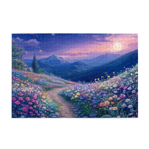 Blume Puzzle Berg Puzzle 300 Teile Erwachsene, Clevere Rätsel, Geschicklichkeitsspiel für die Ganze Familie, Holz Farbenfrohes Jigsaws mit Geschenkbox Verpackung, Geschenke für Frauen 38x26cm E-1289 Blume Puzzle Berg Puzzle 300 Teile Erwachsene, Clevere Rätsel, Geschicklichkeitsspiel für die Ganze Familie, Holz Farbenfrohes Jigsaws mit Geschenkbox Verpackung, Geschenke für Frauen 38x26cm E-1289 von Wehsaeho