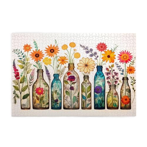 Blume Puzzle Einfachheit Puzzle 300 Teile Erwachsene, Clevere Rätsel, Geschicklichkeitsspiel für die Ganze Familie, Holz Farbenfrohes Jigsaws, Geschenkbox Verpackung, Deko Wohnzimmer 38x26cm E-899 Blume Puzzle Einfachheit Puzzle 300 Teile Erwachsene, Clevere Rätsel, Geschicklichkeitsspiel für die Ganze Familie, Holz Farbenfrohes Jigsaws, Geschenkbox Verpackung, Deko Wohnzimmer 38x26cm E-899 von Wehsaeho