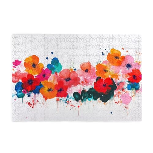Blume Puzzle Farbe Puzzle 300 Teile Erwachsene, Clevere Rätsel, Geschicklichkeitsspiel für die Ganze Familie, Holz Farbenfrohes Jigsaws mit Geschenkbox Verpackung, Geschenke für Frauen 38x26cm E-419 Blume Puzzle Farbe Puzzle 300 Teile Erwachsene, Clevere Rätsel, Geschicklichkeitsspiel für die Ganze Familie, Holz Farbenfrohes Jigsaws mit Geschenkbox Verpackung, Geschenke für Frauen 38x26cm E-419 von Wehsaeho