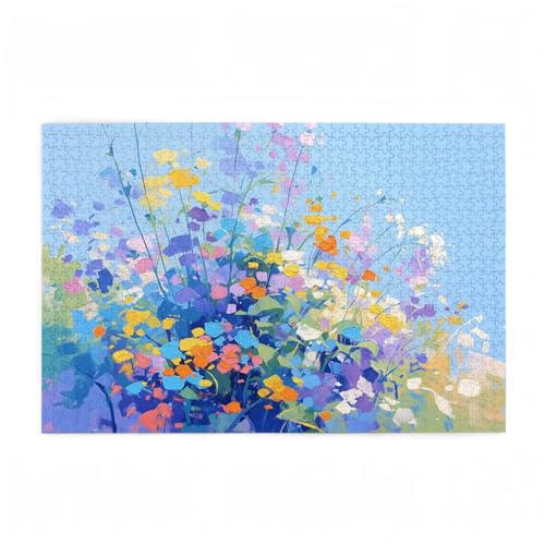 Blume Puzzle Farbe Puzzle Große 200 Teile Erwachsene, Clevere Rätsel, Geschicklichkeitsspiel für die Ganze Familie, Holz Farbenfrohes Jigsaws mit Geschenkbox Verpackung, Zimmer Deko 35x25cm D-74 Blume Puzzle Farbe Puzzle Große 200 Teile Erwachsene, Clevere Rätsel, Geschicklichkeitsspiel für die Ganze Familie, Holz Farbenfrohes Jigsaws mit Geschenkbox Verpackung, Zimmer Deko 35x25cm D-74 von Wehsaeho
