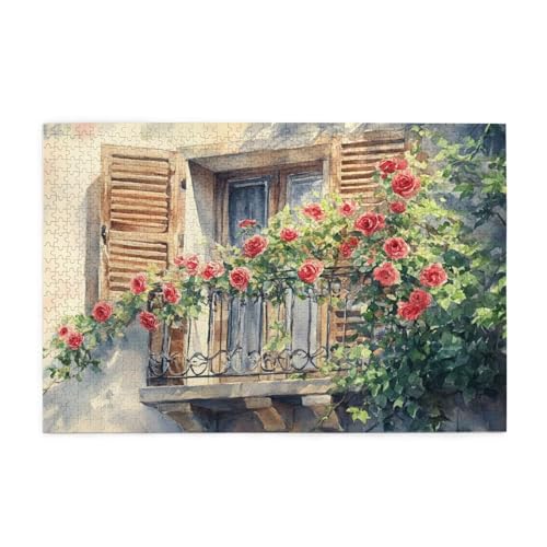 Blume Puzzle Fensterbank Puzzle 300 Teile Erwachsene, Clevere Rätsel, Geschicklichkeitsspiel für die Ganze Familie, Holz Farbenfrohes Jigsaws mit Geschenkbox, Geschenke für Frauen 38x26cm E-1130 Blume Puzzle Fensterbank Puzzle 300 Teile Erwachsene, Clevere Rätsel, Geschicklichkeitsspiel für die Ganze Familie, Holz Farbenfrohes Jigsaws mit Geschenkbox, Geschenke für Frauen 38x26cm E-1130 von Wehsaeho