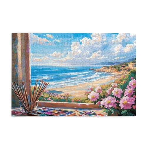 Blume Puzzle Meer Puzzle Große 5000 Teile Erwachsene, Clevere Rätsel, Geschicklichkeitsspiel für die Ganze Familie, Holz Farbenfrohes Jigsaws mit Geschenkbox, Geschenke für Frauen 105x156cm E-1165 Blume Puzzle Meer Puzzle Große 5000 Teile Erwachsene, Clevere Rätsel, Geschicklichkeitsspiel für die Ganze Familie, Holz Farbenfrohes Jigsaws mit Geschenkbox, Geschenke für Frauen 105x156cm E-1165 von Wehsaeho