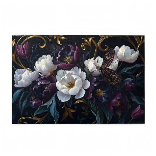 Blume Puzzle Retro Puzzle Große 200 Teile Erwachsene, Clevere Rätsel, Geschicklichkeitsspiel für die Ganze Familie, Holz Farbenfrohes Jigsaws mit Geschenkbox Verpackung, Zimmer Deko 35x25cm D-398 Blume Puzzle Retro Puzzle Große 200 Teile Erwachsene, Clevere Rätsel, Geschicklichkeitsspiel für die Ganze Familie, Holz Farbenfrohes Jigsaws mit Geschenkbox Verpackung, Zimmer Deko 35x25cm D-398 von Wehsaeho