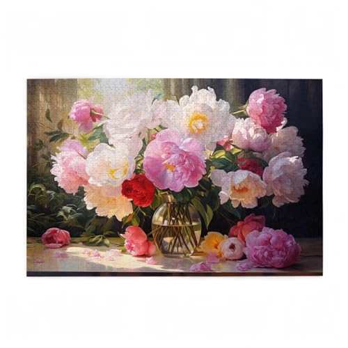 Blume Puzzle Retro Puzzle Große 200 Teile Erwachsene, Clevere Rätsel, Geschicklichkeitsspiel für die Ganze Familie, Holz Farbenfrohes Jigsaws mit Geschenkbox Verpackung, Zimmer Deko 35x25cm D-717 Blume Puzzle Retro Puzzle Große 200 Teile Erwachsene, Clevere Rätsel, Geschicklichkeitsspiel für die Ganze Familie, Holz Farbenfrohes Jigsaws mit Geschenkbox Verpackung, Zimmer Deko 35x25cm D-717 von Wehsaeho