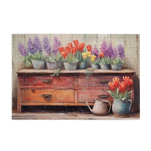 Blume Puzzle Retro Puzzle Große 5000 Teile Erwachsene, Clevere Rätsel, Geschicklichkeitsspiel für die Ganze Familie, Holz Farbenfrohes Jigsaws mit Geschenkbox, Geschenke für Frauen 105x156cm E-487 Blume Puzzle Retro Puzzle Große 5000 Teile Erwachsene, Clevere Rätsel, Geschicklichkeitsspiel für die Ganze Familie, Holz Farbenfrohes Jigsaws mit Geschenkbox, Geschenke für Frauen 105x156cm E-487 von Wehsaeho