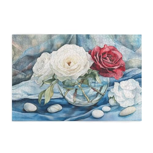 Blume Puzzle Rose Puzzle Große 1500 Teile Erwachsene, Clevere Rätsel, Geschicklichkeitsspiel für die Ganze Familie, Holz Farbenfrohes Jigsaws mit Geschenkbox, Geschenke für Frauen 87x57cm E-1085 Blume Puzzle Rose Puzzle Große 1500 Teile Erwachsene, Clevere Rätsel, Geschicklichkeitsspiel für die Ganze Familie, Holz Farbenfrohes Jigsaws mit Geschenkbox, Geschenke für Frauen 87x57cm E-1085 von Wehsaeho