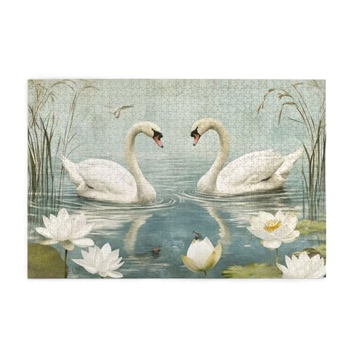 Blume Puzzle Schwan Puzzle 300 Teile Erwachsene, Clevere Rätsel, Geschicklichkeitsspiel für die Ganze Familie, Holz Farbenfrohes Jigsaws mit Geschenkbox Verpackung, Geschenke für Frauen 38x26cm E-1092 Blume Puzzle Schwan Puzzle 300 Teile Erwachsene, Clevere Rätsel, Geschicklichkeitsspiel für die Ganze Familie, Holz Farbenfrohes Jigsaws mit Geschenkbox Verpackung, Geschenke für Frauen 38x26cm E-1092 von Wehsaeho