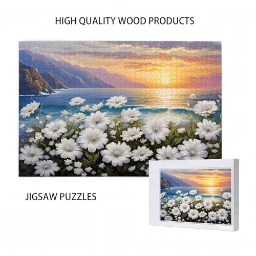 Blume Puzzle Sonnenuntergang Puzzle Große 6000 Teile Erwachsene, Clevere Rätsel, Geschicklichkeitsspiel für die Ganze Familie, Holz Farbenfrohes Jigsaws mit Geschenkbox, Deko Wohnzimmer 105x179cm D-61 Blume Puzzle Sonnenuntergang Puzzle Große 6000 Teile Erwachsene, Clevere Rätsel, Geschicklichkeitsspiel für die Ganze Familie, Holz Farbenfrohes Jigsaws mit Geschenkbox, Deko Wohnzimmer 105x179cm D-61 von Wehsaeho