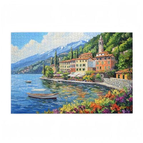 Boot Puzzle Meer Puzzle Große 1500 Teile Erwachsene, Clevere Rätsel, Geschicklichkeitsspiel für die Ganze Familie, Holz Farbenfrohes Jigsaws mit Geschenkbox Verpackung, Zimmer Deko 87x57cm D-236 Boot Puzzle Meer Puzzle Große 1500 Teile Erwachsene, Clevere Rätsel, Geschicklichkeitsspiel für die Ganze Familie, Holz Farbenfrohes Jigsaws mit Geschenkbox Verpackung, Zimmer Deko 87x57cm D-236 von Wehsaeho
