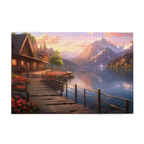 Brücke Puzzle Blume Puzzle Große 5000 Teile Erwachsene, Clevere Rätsel, Geschicklichkeitsspiel für die Ganze Familie, Holz Farbenfrohes Jigsaws mit Geschenkbox, Geschenke für Frauen 105x156cm E-137 Brücke Puzzle Blume Puzzle Große 5000 Teile Erwachsene, Clevere Rätsel, Geschicklichkeitsspiel für die Ganze Familie, Holz Farbenfrohes Jigsaws mit Geschenkbox, Geschenke für Frauen 105x156cm E-137 von Wehsaeho