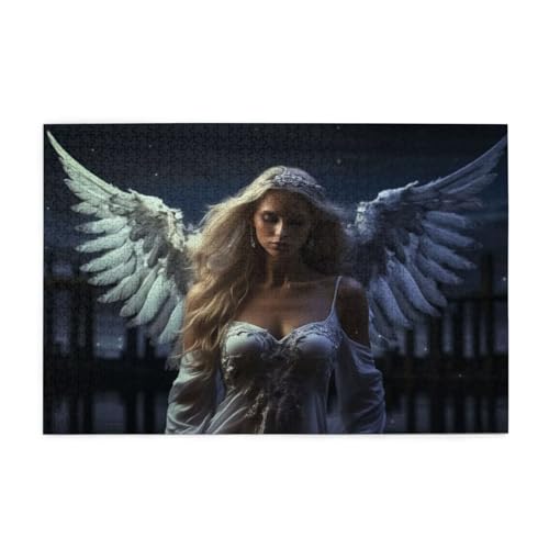 Engel Puzzle Frau Puzzle 300 Teile Erwachsene, Clevere Rätsel, Geschicklichkeitsspiel für die Ganze Familie, Holz Farbenfrohes Jigsaws mit Geschenkbox Verpackung, Geschenke für Frauen 38x26cm E-104 Engel Puzzle Frau Puzzle 300 Teile Erwachsene, Clevere Rätsel, Geschicklichkeitsspiel für die Ganze Familie, Holz Farbenfrohes Jigsaws mit Geschenkbox Verpackung, Geschenke für Frauen 38x26cm E-104 von Wehsaeho