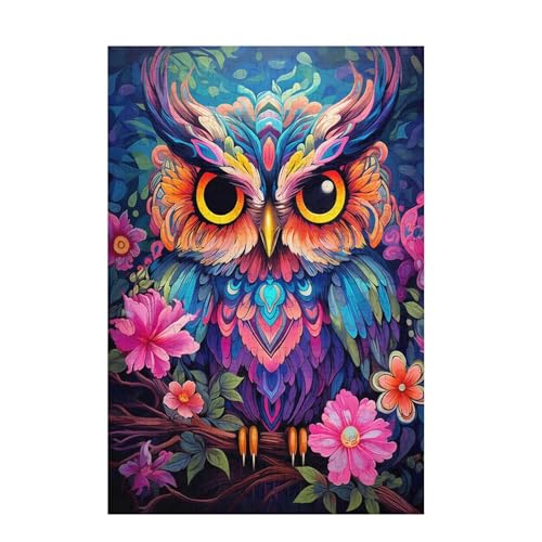 Eule Puzzle Blume Puzzle Große 200 Teile Erwachsene, Clevere Rätsel, Geschicklichkeitsspiel für die Ganze Familie, Holz Farbenfrohes Jigsaws mit Geschenkbox Verpackung, Zimmer Deko 35x25cm D-1685 Eule Puzzle Blume Puzzle Große 200 Teile Erwachsene, Clevere Rätsel, Geschicklichkeitsspiel für die Ganze Familie, Holz Farbenfrohes Jigsaws mit Geschenkbox Verpackung, Zimmer Deko 35x25cm D-1685 von Wehsaeho