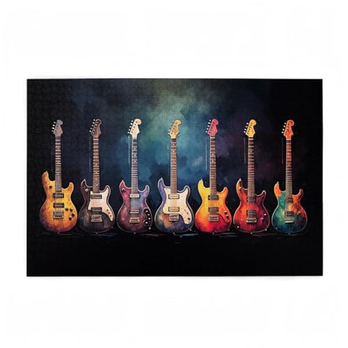 Farbe Puzzle Gitarre Puzzle Große 2000 Teile Erwachsene, Clevere Rätsel, Geschicklichkeitsspiel für die Ganze Familie, Holz Farbenfrohes Jigsaws mit Geschenkbox Verpackung, Zimmer Deko 99x70cm D-565 Farbe Puzzle Gitarre Puzzle Große 2000 Teile Erwachsene, Clevere Rätsel, Geschicklichkeitsspiel für die Ganze Familie, Holz Farbenfrohes Jigsaws mit Geschenkbox Verpackung, Zimmer Deko 99x70cm D-565 von Wehsaeho