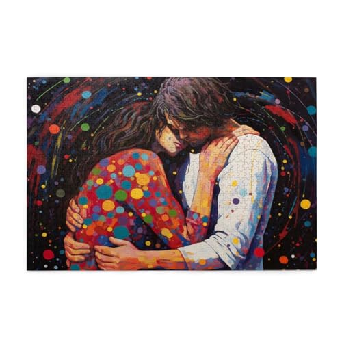Farbe Puzzle Paar Puzzle 300 Teile Erwachsene, Clevere Rätsel, Geschicklichkeitsspiel für die Ganze Familie, Holz Farbenfrohes Jigsaws mit Geschenkbox Verpackung, Geschenke für Frauen 38x26cm E-724 Farbe Puzzle Paar Puzzle 300 Teile Erwachsene, Clevere Rätsel, Geschicklichkeitsspiel für die Ganze Familie, Holz Farbenfrohes Jigsaws mit Geschenkbox Verpackung, Geschenke für Frauen 38x26cm E-724 von Wehsaeho