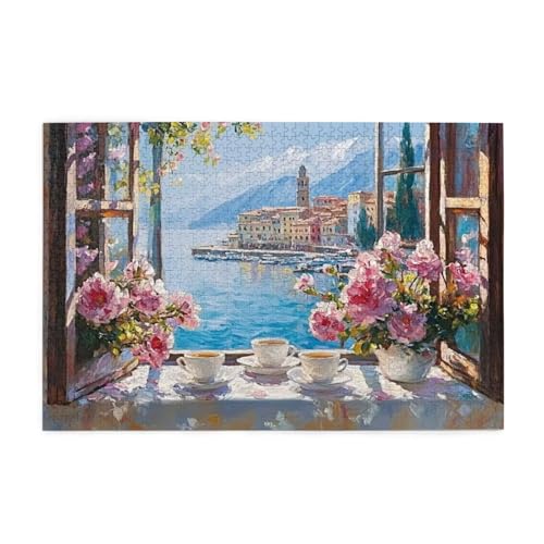 Fensterbank Puzzle Meer Puzzle 300 Teile Erwachsene, Clevere Rätsel, Geschicklichkeitsspiel für die Ganze Familie, Holz Farbenfrohes Jigsaws, Geschenkbox Verpackung, Deko Wohnzimmer 38x26cm E-1808 Fensterbank Puzzle Meer Puzzle 300 Teile Erwachsene, Clevere Rätsel, Geschicklichkeitsspiel für die Ganze Familie, Holz Farbenfrohes Jigsaws, Geschenkbox Verpackung, Deko Wohnzimmer 38x26cm E-1808 von Wehsaeho