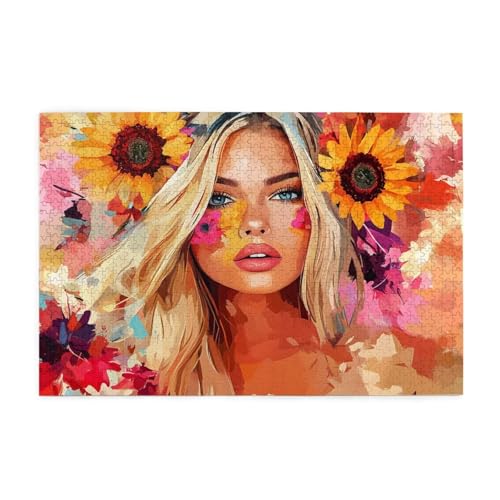 Frau Puzzle Blume Puzzle Große 5000 Teile Erwachsene, Clevere Rätsel, Geschicklichkeitsspiel für die Ganze Familie, Holz Farbenfrohes Jigsaws mit Geschenkbox, Geschenke für Frauen 105x156cm E-1291 Frau Puzzle Blume Puzzle Große 5000 Teile Erwachsene, Clevere Rätsel, Geschicklichkeitsspiel für die Ganze Familie, Holz Farbenfrohes Jigsaws mit Geschenkbox, Geschenke für Frauen 105x156cm E-1291 von Wehsaeho