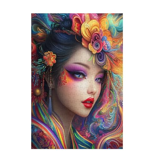 Frau Puzzle Japan Puzzle Große 200 Teile Erwachsene, Clevere Rätsel, Geschicklichkeitsspiel für die Ganze Familie, Holz Farbenfrohes Jigsaws mit Geschenkbox Verpackung, Zimmer Deko 35x25cm D-1110 Frau Puzzle Japan Puzzle Große 200 Teile Erwachsene, Clevere Rätsel, Geschicklichkeitsspiel für die Ganze Familie, Holz Farbenfrohes Jigsaws mit Geschenkbox Verpackung, Zimmer Deko 35x25cm D-1110 von Wehsaeho