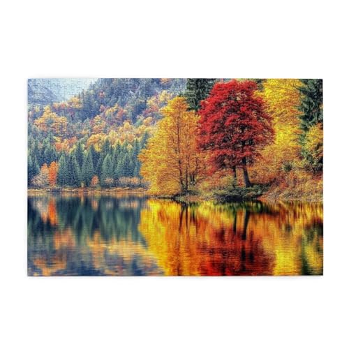 Herbst Puzzle Landschaft Puzzle Große 5000 Teile Erwachsene, Clevere Rätsel, Geschicklichkeitsspiel für die Ganze Familie, Holz Farbenfrohes Jigsaws mit Geschenkbox, Deko Wohnzimmer 105x156cm E-678 Herbst Puzzle Landschaft Puzzle Große 5000 Teile Erwachsene, Clevere Rätsel, Geschicklichkeitsspiel für die Ganze Familie, Holz Farbenfrohes Jigsaws mit Geschenkbox, Deko Wohnzimmer 105x156cm E-678 von Wehsaeho