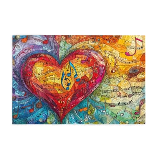 Herz Puzzle Farbe Puzzle 300 Teile Erwachsene, Clevere Rätsel, Geschicklichkeitsspiel für die Ganze Familie, Holz Farbenfrohes Jigsaws mit Geschenkbox Verpackung, Geschenke für Frauen 38x26cm E-1446 Herz Puzzle Farbe Puzzle 300 Teile Erwachsene, Clevere Rätsel, Geschicklichkeitsspiel für die Ganze Familie, Holz Farbenfrohes Jigsaws mit Geschenkbox Verpackung, Geschenke für Frauen 38x26cm E-1446 von Wehsaeho