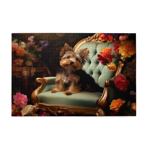 Hund Puzzle Blume Puzzle 300 Teile Erwachsene, Clevere Rätsel, Geschicklichkeitsspiel für die Ganze Familie, Holz Farbenfrohes Jigsaws mit Geschenkbox Verpackung, Geschenke für Frauen 38x26cm E-913 Hund Puzzle Blume Puzzle 300 Teile Erwachsene, Clevere Rätsel, Geschicklichkeitsspiel für die Ganze Familie, Holz Farbenfrohes Jigsaws mit Geschenkbox Verpackung, Geschenke für Frauen 38x26cm E-913 von Wehsaeho