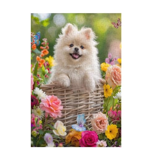 Hund Puzzle Blume Puzzle Große 200 Teile Erwachsene, Clevere Rätsel, Geschicklichkeitsspiel für die Ganze Familie, Holz Farbenfrohes Jigsaws mit Geschenkbox Verpackung, Zimmer Deko 35x25cm D-1247 Hund Puzzle Blume Puzzle Große 200 Teile Erwachsene, Clevere Rätsel, Geschicklichkeitsspiel für die Ganze Familie, Holz Farbenfrohes Jigsaws mit Geschenkbox Verpackung, Zimmer Deko 35x25cm D-1247 von Wehsaeho