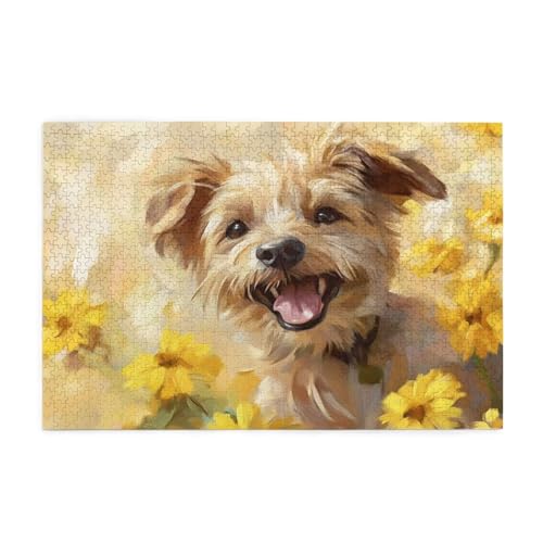 Hund Puzzle Gelb Puzzle Große 5000 Teile Erwachsene, Clevere Rätsel, Geschicklichkeitsspiel für die Ganze Familie, Holz Farbenfrohes Jigsaws mit Geschenkbox, Geschenke für Frauen 105x156cm E-1641 Hund Puzzle Gelb Puzzle Große 5000 Teile Erwachsene, Clevere Rätsel, Geschicklichkeitsspiel für die Ganze Familie, Holz Farbenfrohes Jigsaws mit Geschenkbox, Geschenke für Frauen 105x156cm E-1641 von Wehsaeho