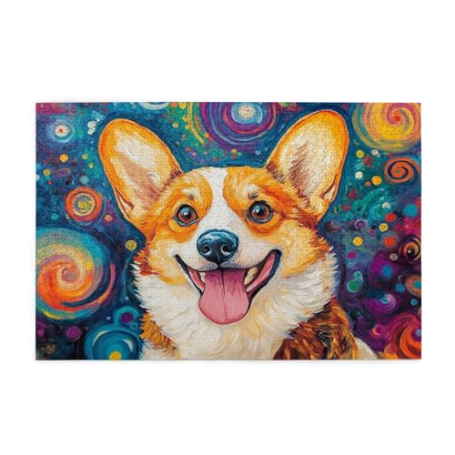 Hund Puzzle Sternenhimmel Puzzle Große 5000 Teile Erwachsene, Clevere Rätsel, Geschicklichkeitsspiel für die Ganze Familie, Holz Farbenfrohes Jigsaws mit Geschenkbox, Deko Wohnzimmer 105x156cm E-1648 von Wehsaeho