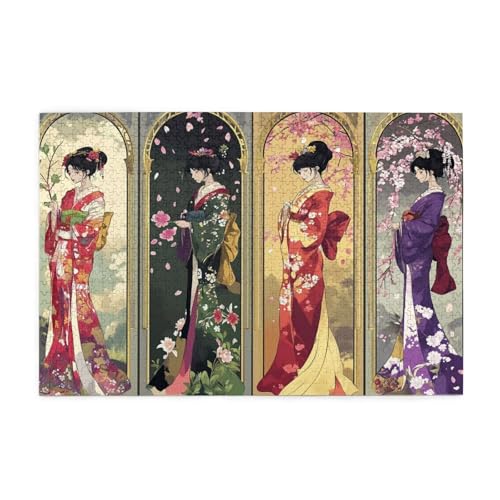 Japan Puzzle Frau Puzzle 300 Teile Erwachsene, Clevere Rätsel, Geschicklichkeitsspiel für die Ganze Familie, Holz Farbenfrohes Jigsaws mit Geschenkbox Verpackung, Geschenke für Frauen 38x26cm E-1022 Japan Puzzle Frau Puzzle 300 Teile Erwachsene, Clevere Rätsel, Geschicklichkeitsspiel für die Ganze Familie, Holz Farbenfrohes Jigsaws mit Geschenkbox Verpackung, Geschenke für Frauen 38x26cm E-1022 von Wehsaeho