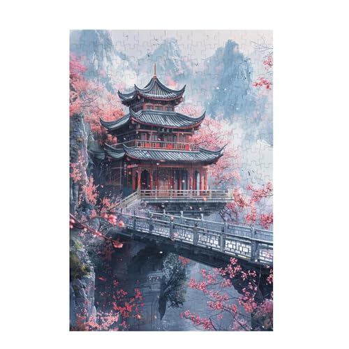 Japan Puzzle Natur Puzzle Große 2000 Teile Erwachsene, Clevere Rätsel, Geschicklichkeitsspiel für die Ganze Familie, Holz Farbenfrohes Jigsaws mit Geschenkbox Verpackung, Zimmer Deko 99x70cm D-1120 von Wehsaeho