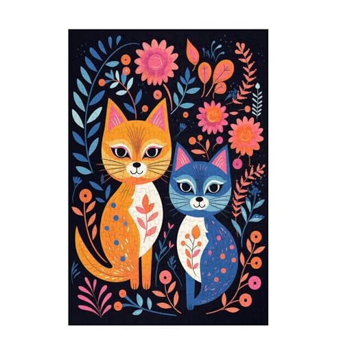 Katze Puzzle Abstrakt Puzzle Große 200 Teile Erwachsene, Clevere Rätsel, Geschicklichkeitsspiel für die Ganze Familie, Holz Farbenfrohes Jigsaws mit Geschenkbox Verpackung, Zimmer Deko 35x25cm D-1468 Katze Puzzle Abstrakt Puzzle Große 200 Teile Erwachsene, Clevere Rätsel, Geschicklichkeitsspiel für die Ganze Familie, Holz Farbenfrohes Jigsaws mit Geschenkbox Verpackung, Zimmer Deko 35x25cm D-1468 von Wehsaeho