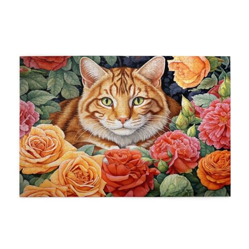 Katze Puzzle Blume Puzzle Große 1500 Teile Erwachsene, Clevere Rätsel, Geschicklichkeitsspiel für die Ganze Familie, Holz Farbenfrohes Jigsaws mit Geschenkbox, Geschenke für Frauen 87x57cm E-651 Katze Puzzle Blume Puzzle Große 1500 Teile Erwachsene, Clevere Rätsel, Geschicklichkeitsspiel für die Ganze Familie, Holz Farbenfrohes Jigsaws mit Geschenkbox, Geschenke für Frauen 87x57cm E-651 von Wehsaeho