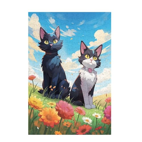 Katze Puzzle Landschaft Puzzle Große 200 Teile Erwachsene, Clevere Rätsel, Geschicklichkeitsspiel für die Ganze Familie, Holz Farbenfrohes Jigsaws mit Geschenkbox, Geschenke für Frauen 35x25cm D-1765 Katze Puzzle Landschaft Puzzle Große 200 Teile Erwachsene, Clevere Rätsel, Geschicklichkeitsspiel für die Ganze Familie, Holz Farbenfrohes Jigsaws mit Geschenkbox, Geschenke für Frauen 35x25cm D-1765 von Wehsaeho