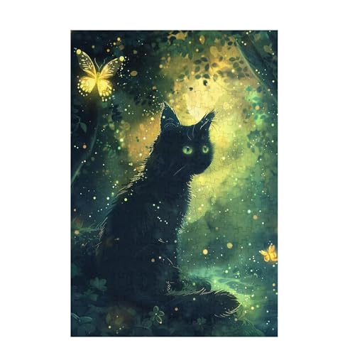 Katze Puzzle Schmetterling Puzzle Große 1000 Teile Erwachsene, Clevere Rätsel, Geschicklichkeitsspiel für die Ganze Familie, Holz Farbenfrohes Jigsaws mit Geschenkbox, Deko Wohnzimmer 75x50cm D-904 Katze Puzzle Schmetterling Puzzle Große 1000 Teile Erwachsene, Clevere Rätsel, Geschicklichkeitsspiel für die Ganze Familie, Holz Farbenfrohes Jigsaws mit Geschenkbox, Deko Wohnzimmer 75x50cm D-904 von Wehsaeho